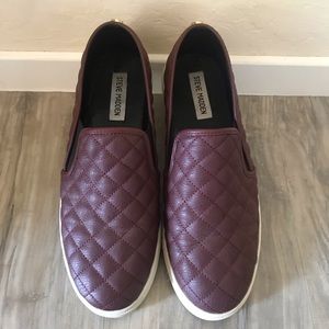 Steve Madden Maroon Ecentrcq Slip On Sneaker